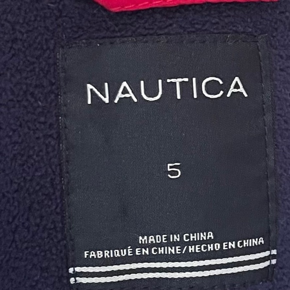 Girls Nautica Puffer Jacket Size 5 - Picture 8 of 12